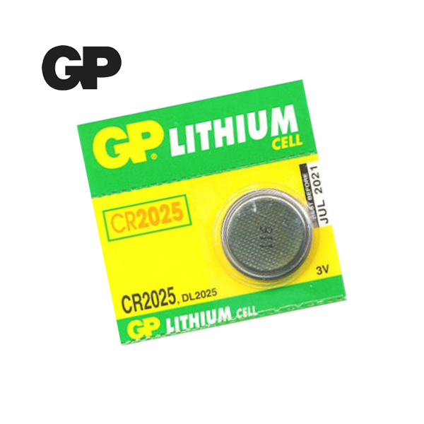 GP CR2025 Lithium Coin Cell 3V. GP CR2025 Lithium Coin Cell 3V.